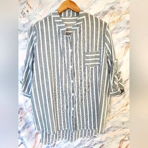 Women's black & white blouse